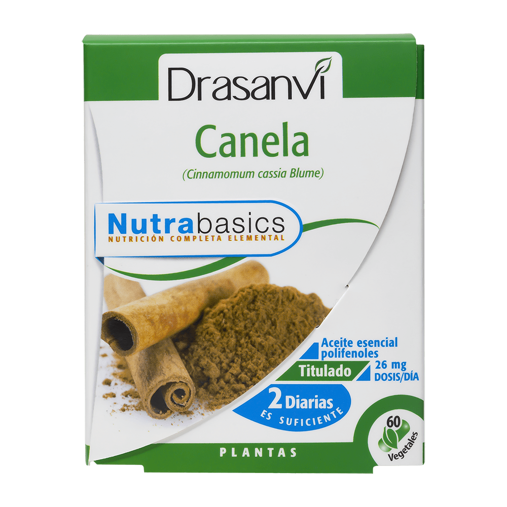 Canela 60 Cápsulas Nutrabasics Drasanvi