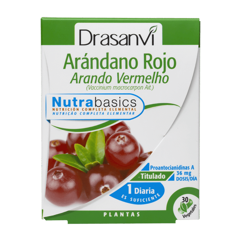 Arándano Rojo 30 Cápsulas Nutrabasics Drasanvi