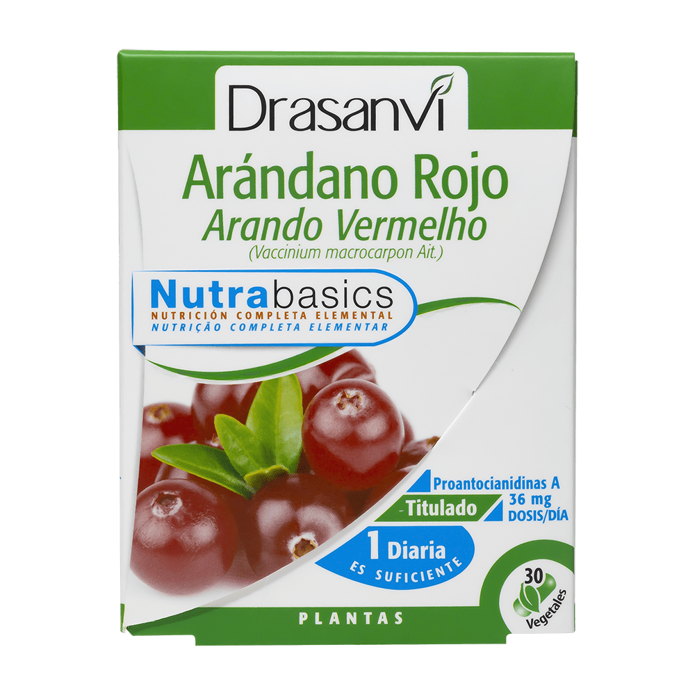 Arándano Rojo 30 Cápsulas Nutrabasics Drasanvi