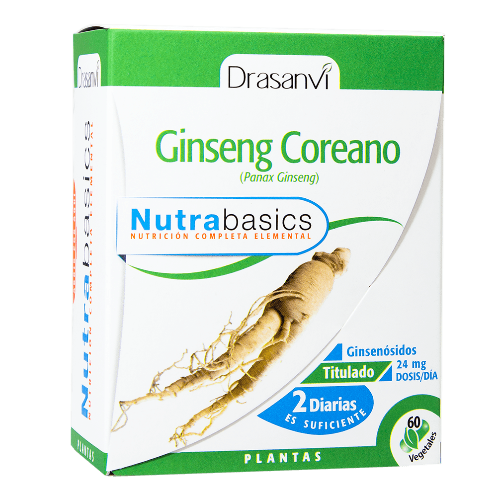 Ginseng Coreano 60 Cápsulas Nutrabasics