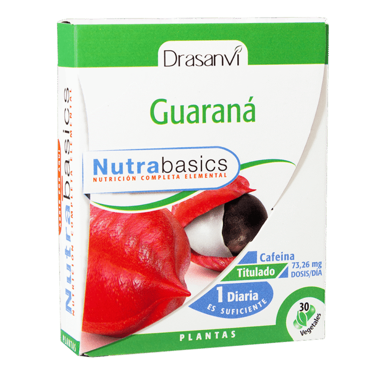 Guaraná 30 Cápsulas Nutrabasics Drasanvi