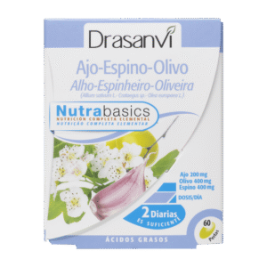 Ajo Espino Olivo 500 mg 60 Perlas Nutrabasics Drasanvi