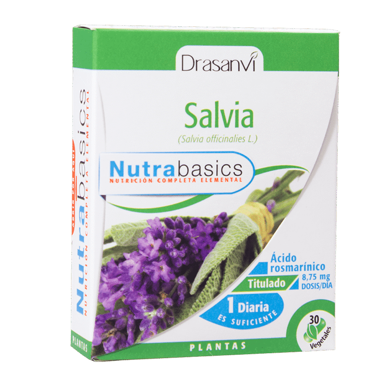 Salvia 30 Cápsulas Nutrabasics Drasanvi