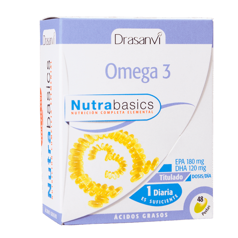 Omega 3 1000 mg 48 Perlas Nutrabasics Drasanvi