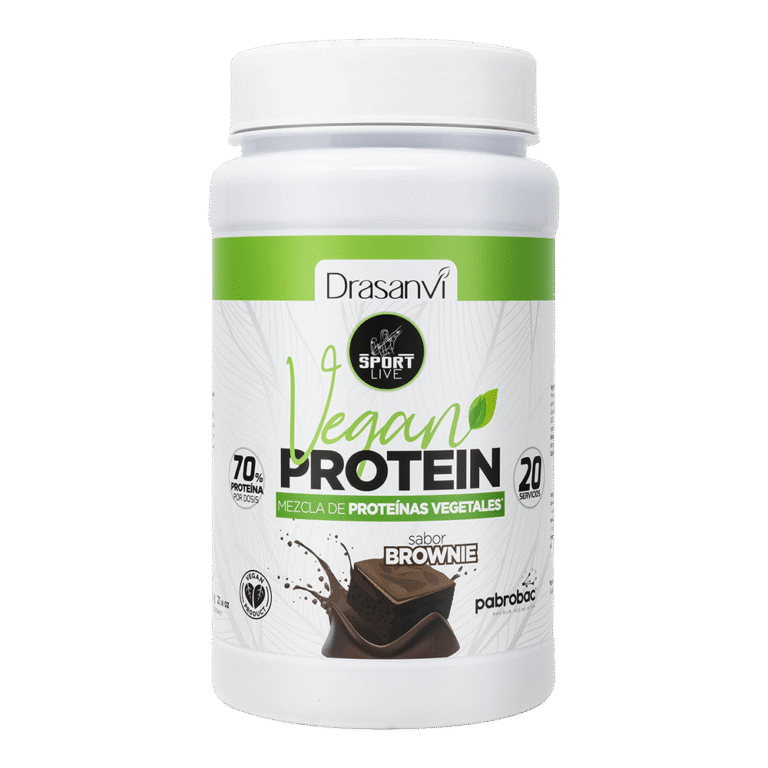 Proteína Vegana Brownie 600 g Sport Live Drasanvi
