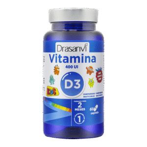 Vitamina D3 Kids 400 UI 60 Comprimidos Masticables Drasanvi