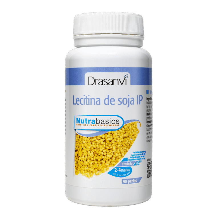 Lecitina de Soja IP 540 mg Bote 90 Perlas Nutrabasics Drasanvi