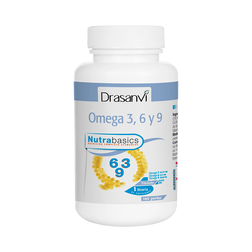Omega 3-6-9 1000 mg Bote 100 Perlas Nutrabasicos Drasanvi