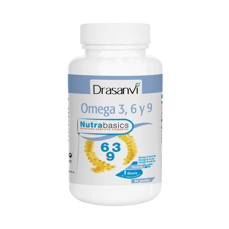 Omega 3-6-9 1000 mg Bote 24 Perlas Nutrabasics Drasanvi