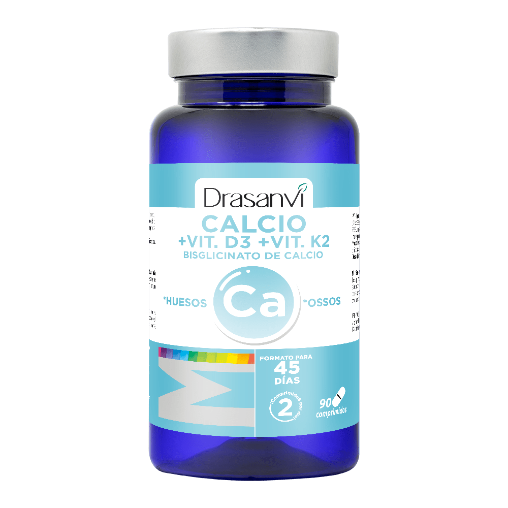 Mineral Calcio + Vitamina D3 + Vitamina K2 90 Comprimidos Drasanvi