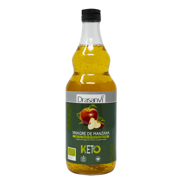 Vinagre de Manzana Sin Filtrar Bio 750 ml Keto Drasanvi