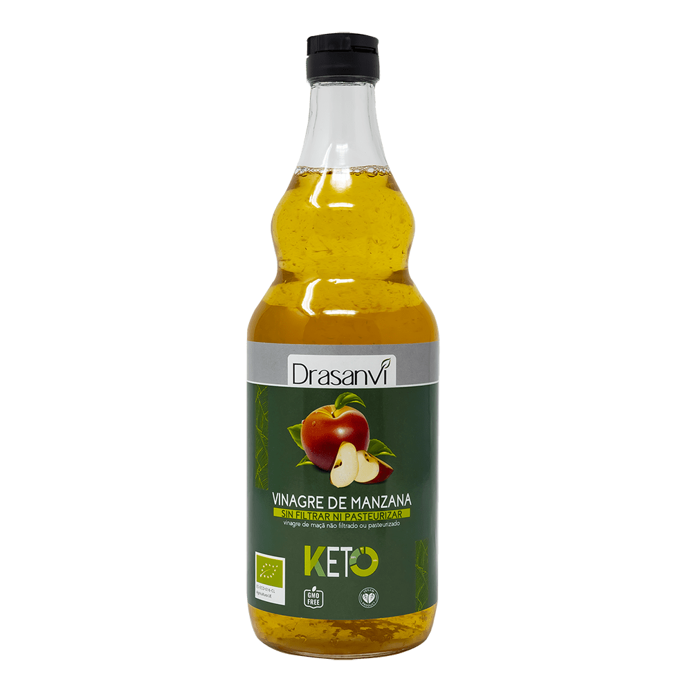 Vinagre de Manzana Sin Filtrar Bio 750 ml Keto Drasanvi