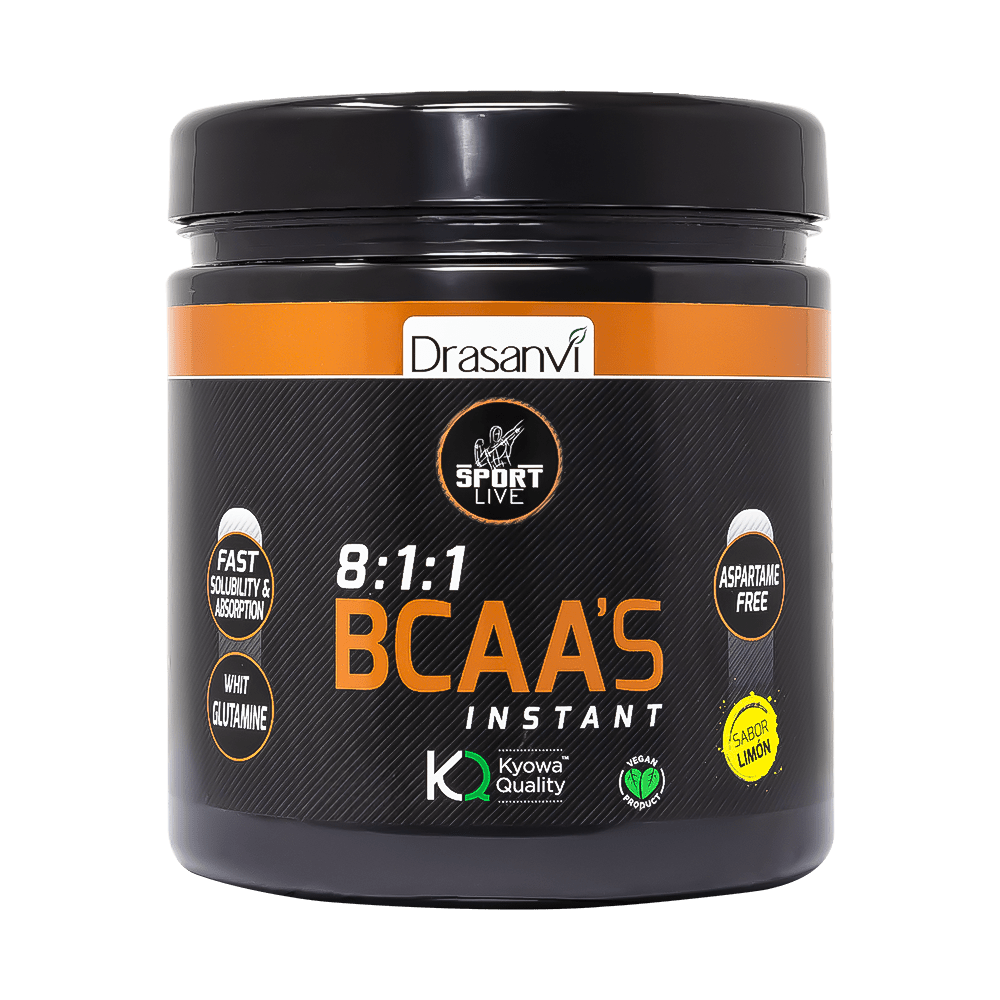 BCAAS + Glutamina Kyowa Sabor Limón 275 g Sport Live Drasanvi