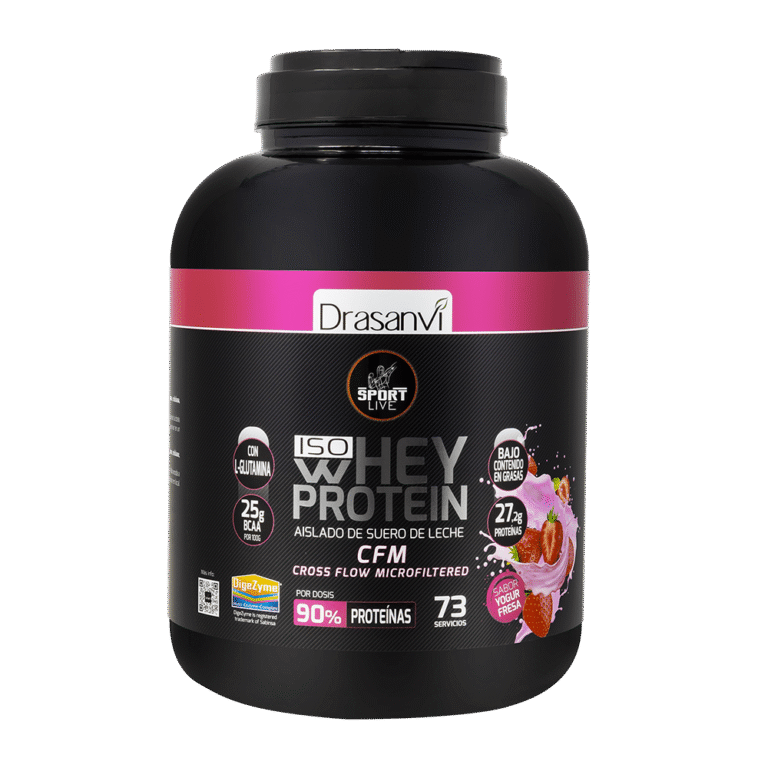Whey Protein Aislado Sabor Yogur Fresa 2,2 kg Sport Live Drasanvi