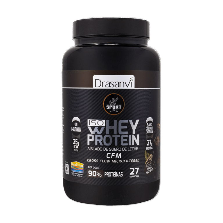 Whey Protein Aislado Sabor Doble Chocolate 800 g Sport Live Drasanvi
