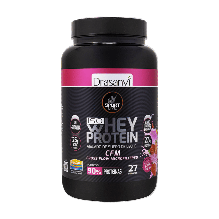 Whey Protein Aislado Sabor Yogur Fresa 800 g Sport Live Drasanvi