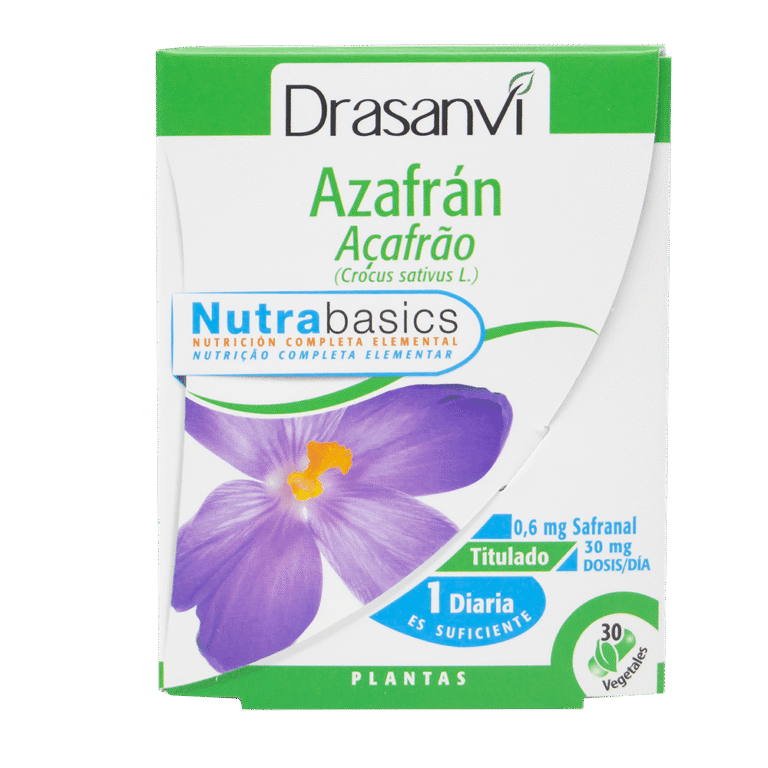 Azafrán 30 Cápsulas Nutrabasics Drasanvi