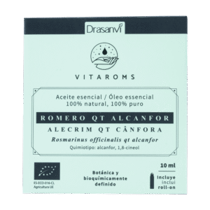 Aceite Esencial Romero Qt Alcanfor Bio 10 ml Vitaroms Drasanvi