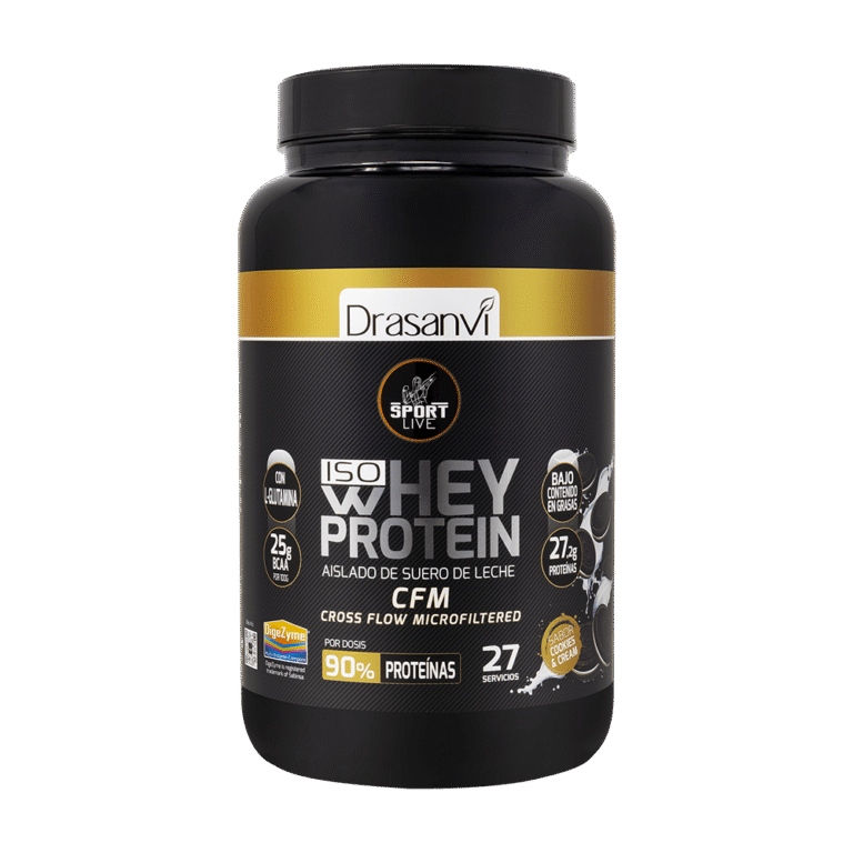 Whey Protein Aislado Cookies & Cream 800g Sport Live Drasanvi