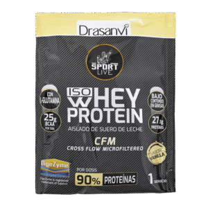 Monodosis Whey Protein Aislado Vainilla 30 g Sport Live Drasanvi