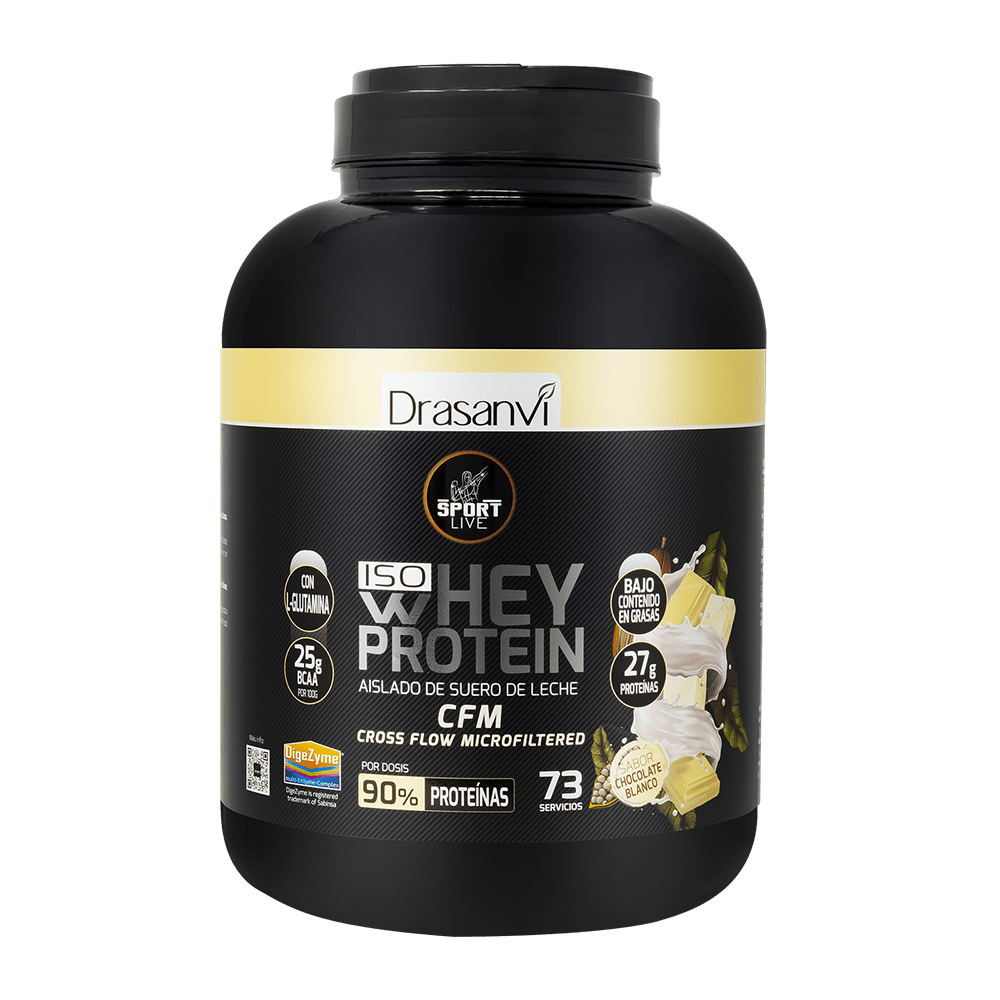 Whey Protein Aislado Chocolate Blanco 2,2 kg Sport Live
