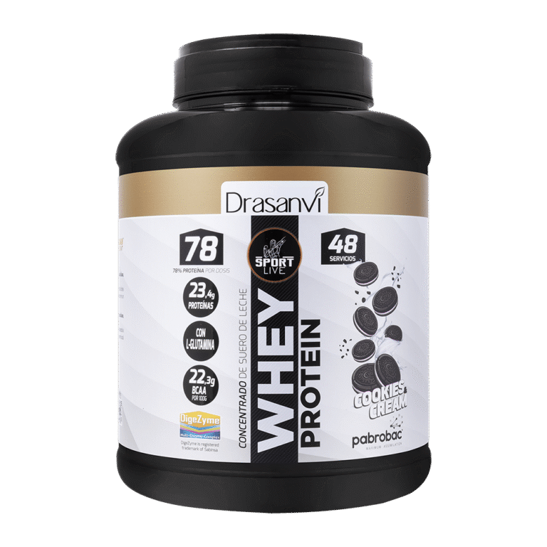 Whey Protein Concentrada Cookies & Cream de 1,45 kg Sport Live