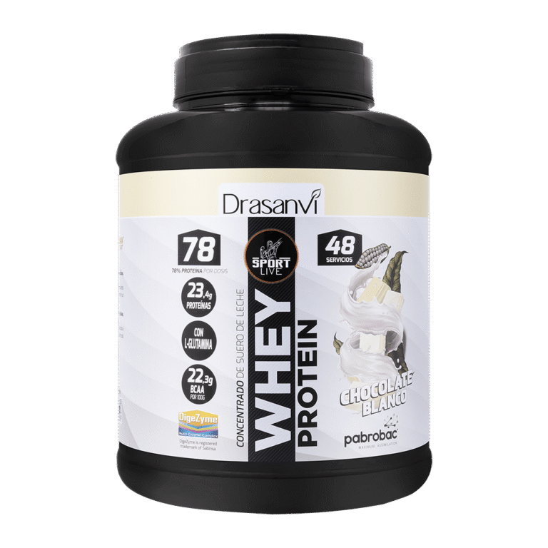 Whey Protein Concentrada Chocolate Blanco de 1,45 kg Sport Live