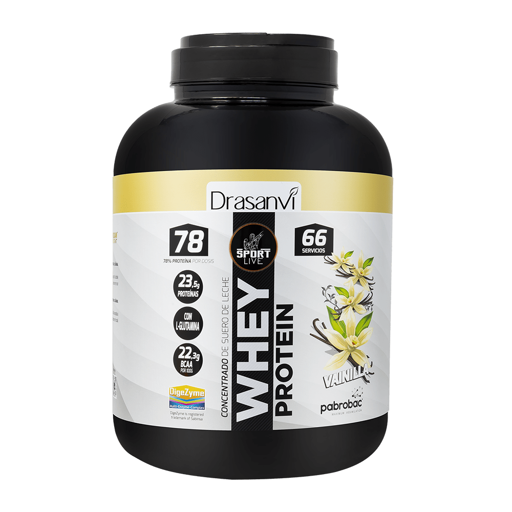 Whey Protein Concentrada Vainilla de 2 kg Sport Live