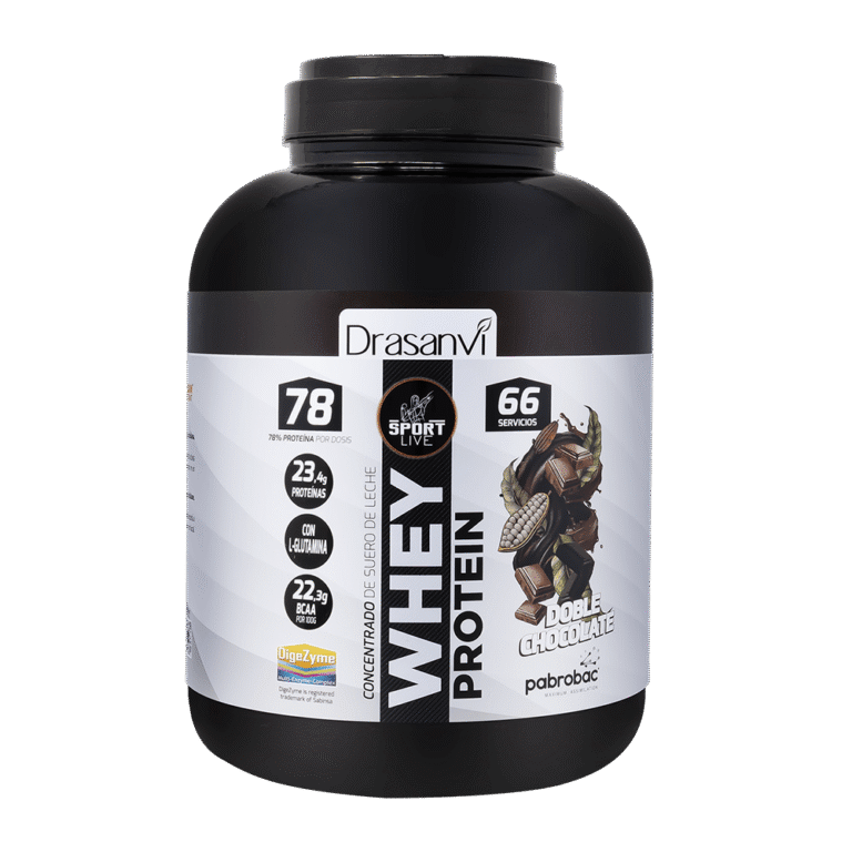 Whey Protein Concentrada Doble Chocolate de 2 kg Sport Live