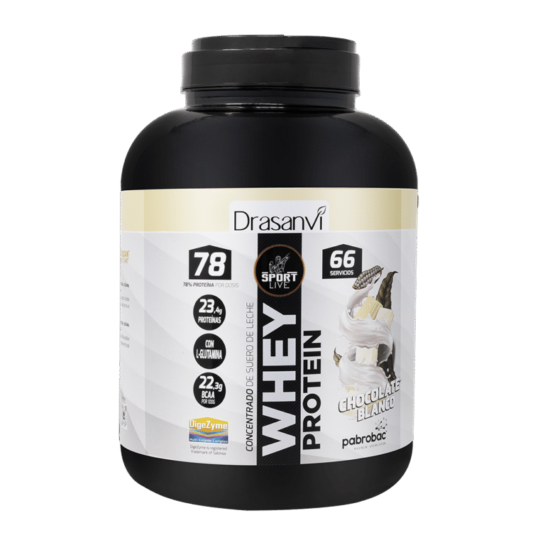 Whey Protein Concentrada Chocolate Blanco de 2 kg Sport Live
