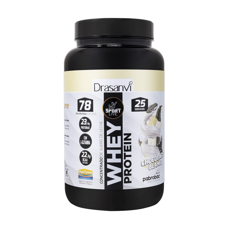 Whey Protein Concentrada Chocolate Blanco de 750 g Sport Live