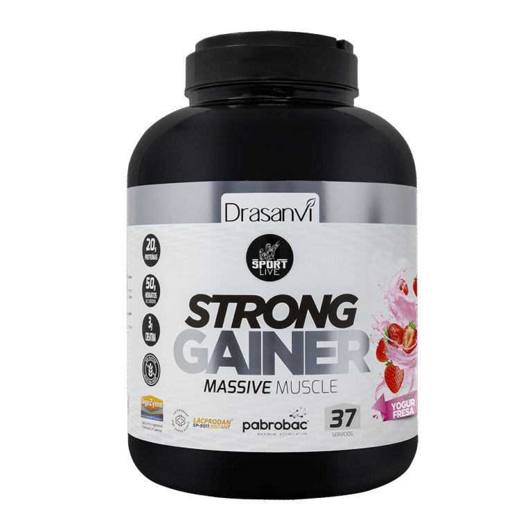 Weight Gainer Yogur Fresa 3 Kg Sport Live Drasanvi