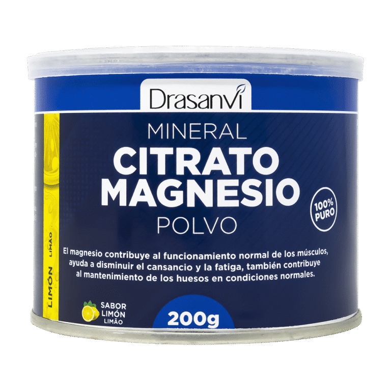 Mineral Citrato Magnesio Sabor Limón Polvo 200g