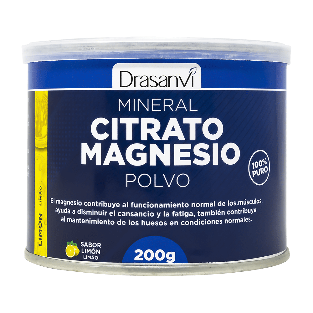 Mineral Citrato Magnesio Sabor Limón Polvo 200g