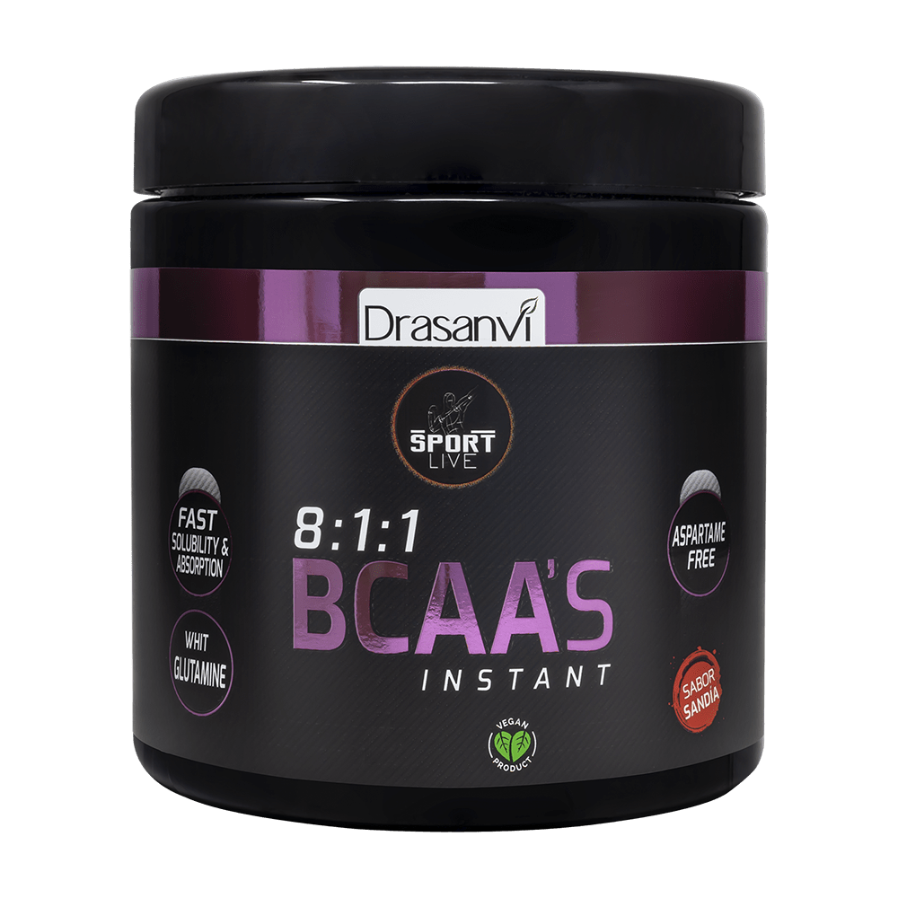 BCAAS + Glutamina sabor sandía 275g Sport Live