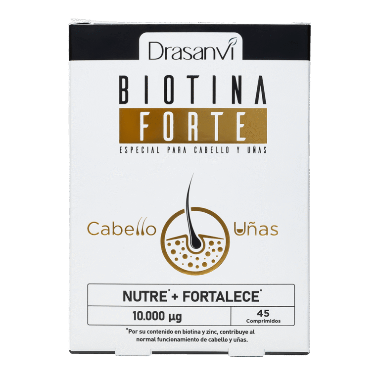Biotina Forte 10.000 µg 45 Comprimidos Drasanvi