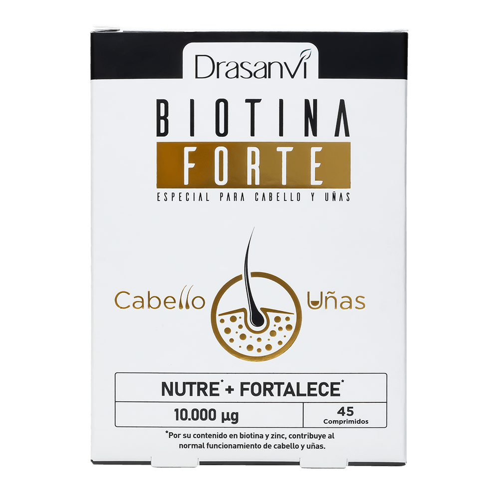 Biotina Forte 10.000 µg 45 Comprimidos Drasanvi