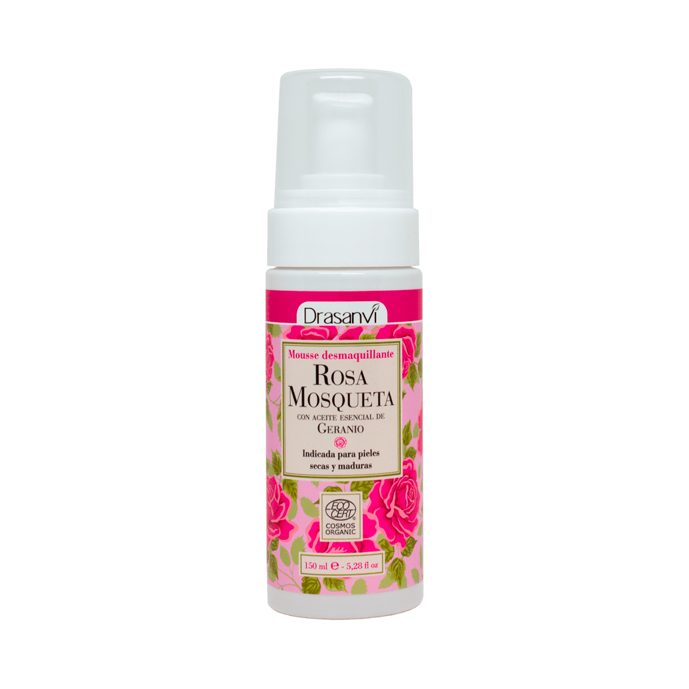 Mousse Desmaquillante Rosa Mosqueta COSMOS ORGANIC 150 ml Drasanvi