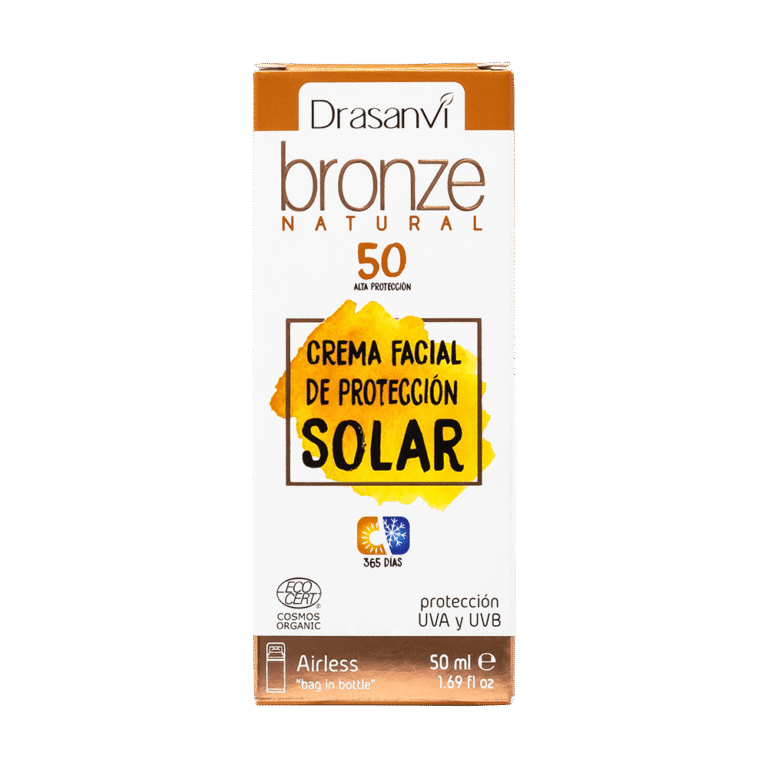 Crema Protección Solar Facial Cosmos Organic Bio SPF-50 50 ml Bronze Drasanvi