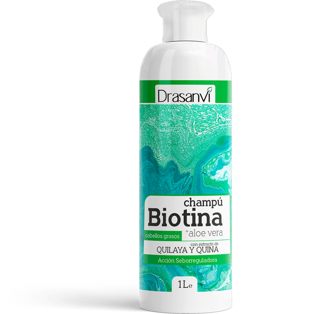 Champú Biotina y Aloe Vera Cabello Graso 1 L Drasanvi