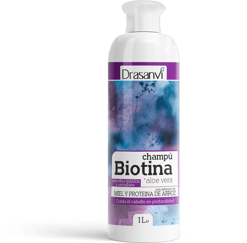 Champú Biotina y Aloe Vera Cabello Teñido y Sensible 1 L Drasanvi