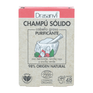 Champú Sólido Cabello Graso Cosmos Organic Bio 80 g Drasanvi