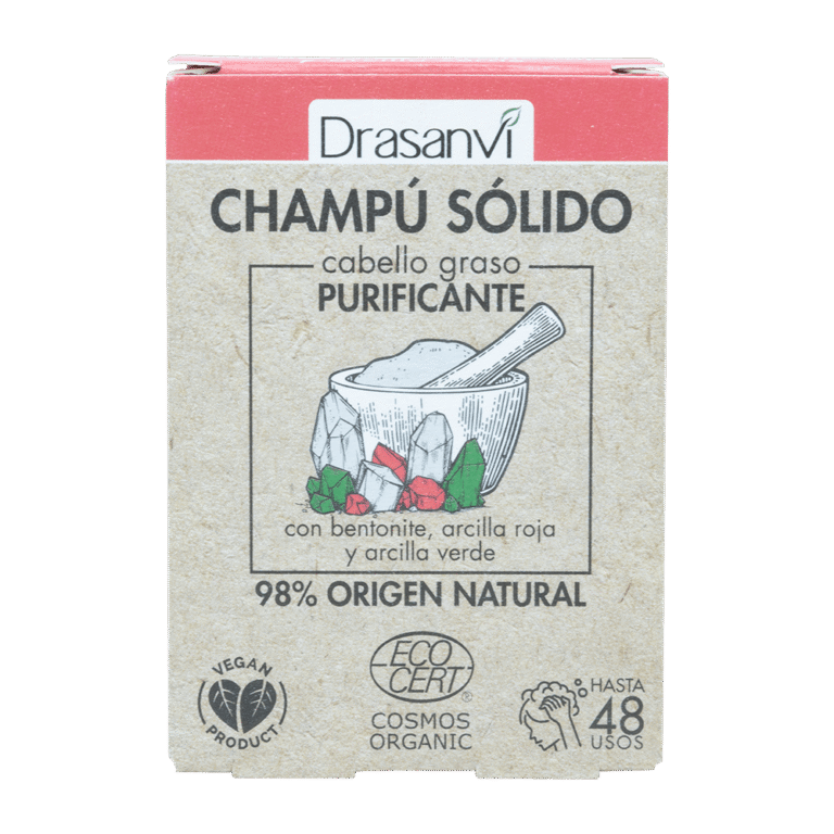 Champú Sólido Cabello Graso Cosmos Organic Bio 80 g Drasanvi