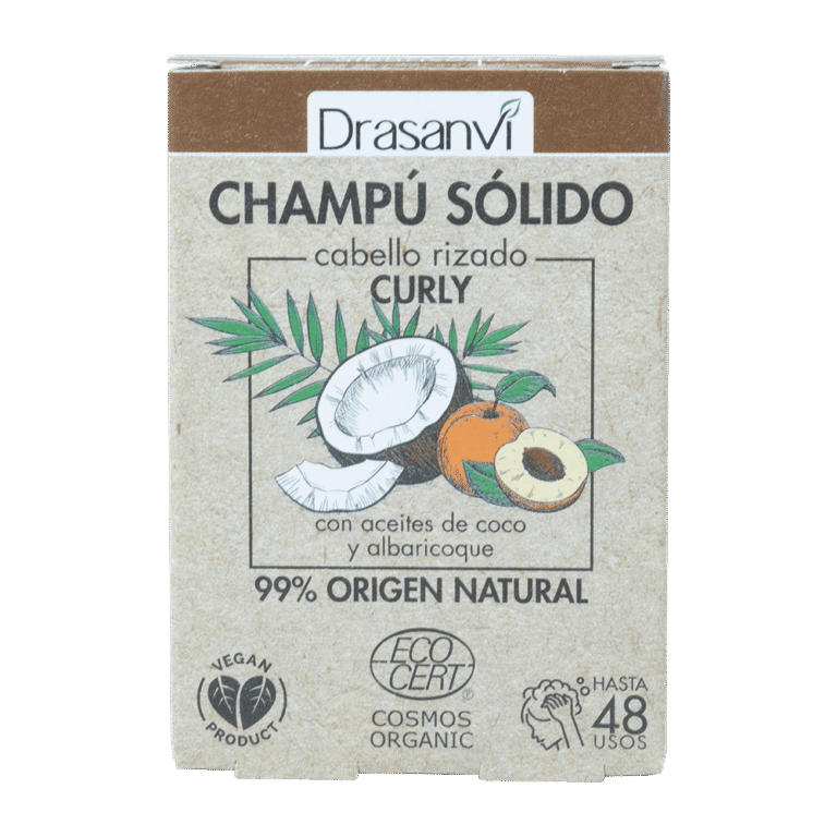 Champú Sólido Cabello Rizado Cosmos Organic Bio 80 g Drasanvi