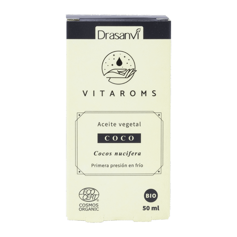Aceite Vegetal Coco Bio Cosmos Organic 50 ml Vitaroms Drasanvi