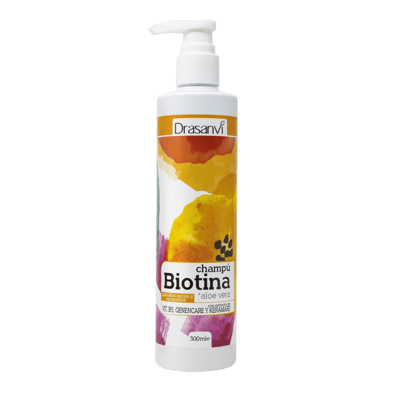 Champú Biotina y Aloe Vera Cabello Seco y Apagado 300 ml Drasanvi